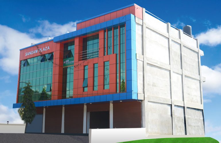 प्रदेश नं. ३ का मुख्यमन्त्रिबाट संगम प्लाजाको भवन उद्घाटन हुँदै