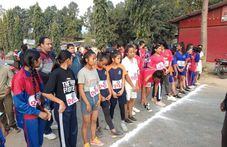 संगम दौड प्रतियोगितामा सुजन र योगिता प्रथम